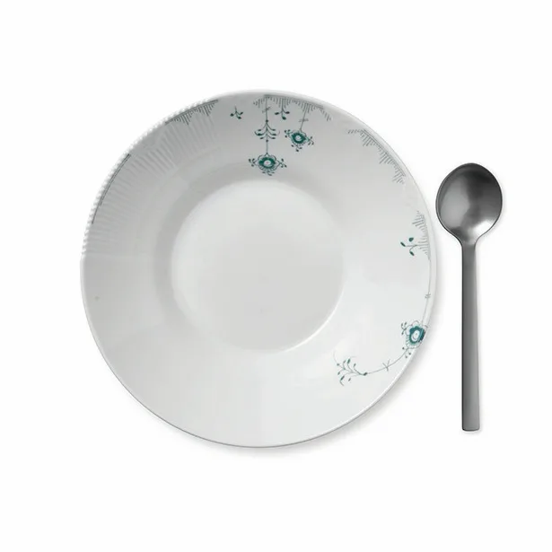 Multicoloured Elements salviagrön djup tallrik, 24,5 cm Royal Copenhagen