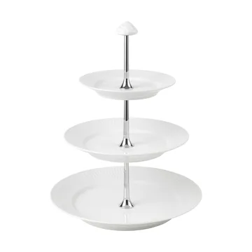 White Fluted fat med 3 våningar - White - Royal Copenhagen