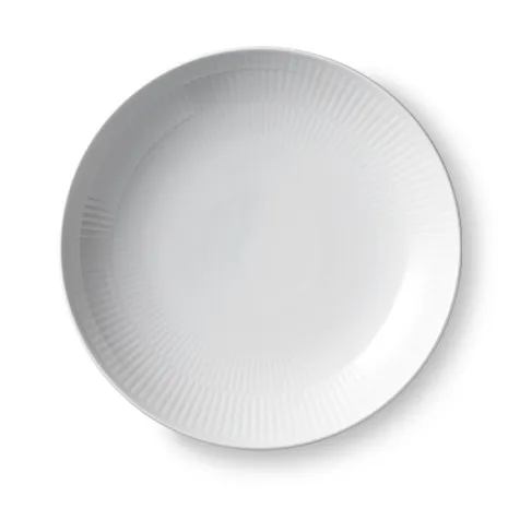 White Fluted Modern tallrik, Ø 20 cm Royal Copenhagen