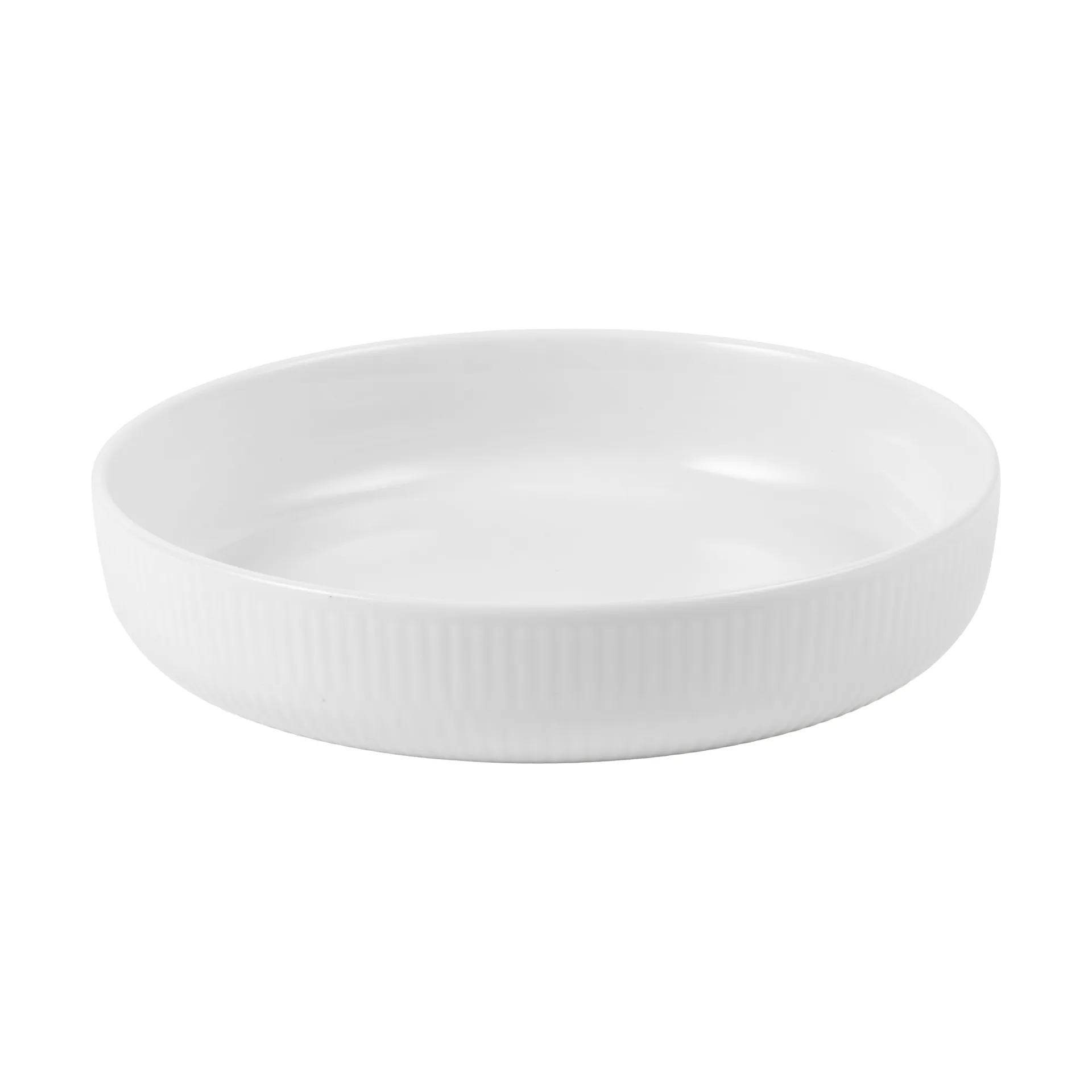 White Fluted ugnsform Ø18,5 cm, White Royal Copenhagen