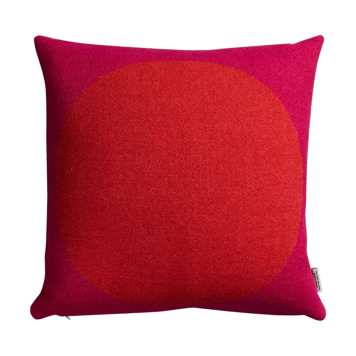 Åsmund bold kudde 50x50 cm, Red-turquoise Røros Tweed