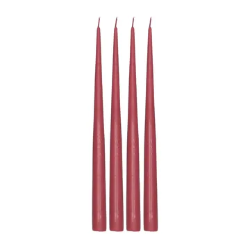 Atmosphere antikljus 4-pack 32 cm - Dark red - Scandi Essentials