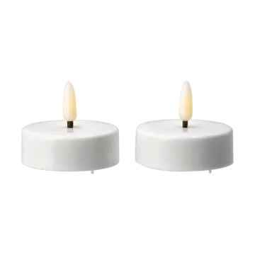 Bright värmeljus LED Ø5,8 cm 2-pack - White - Scandi Essentials