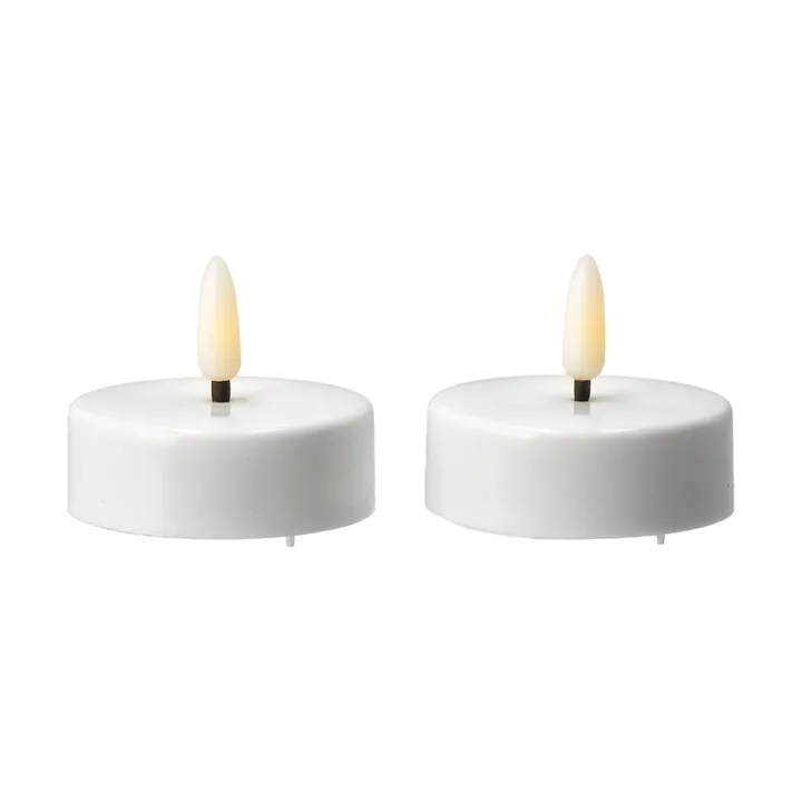 Bright värmeljus LED Ø5,8 cm 2-pack - White - Scandi Essentials