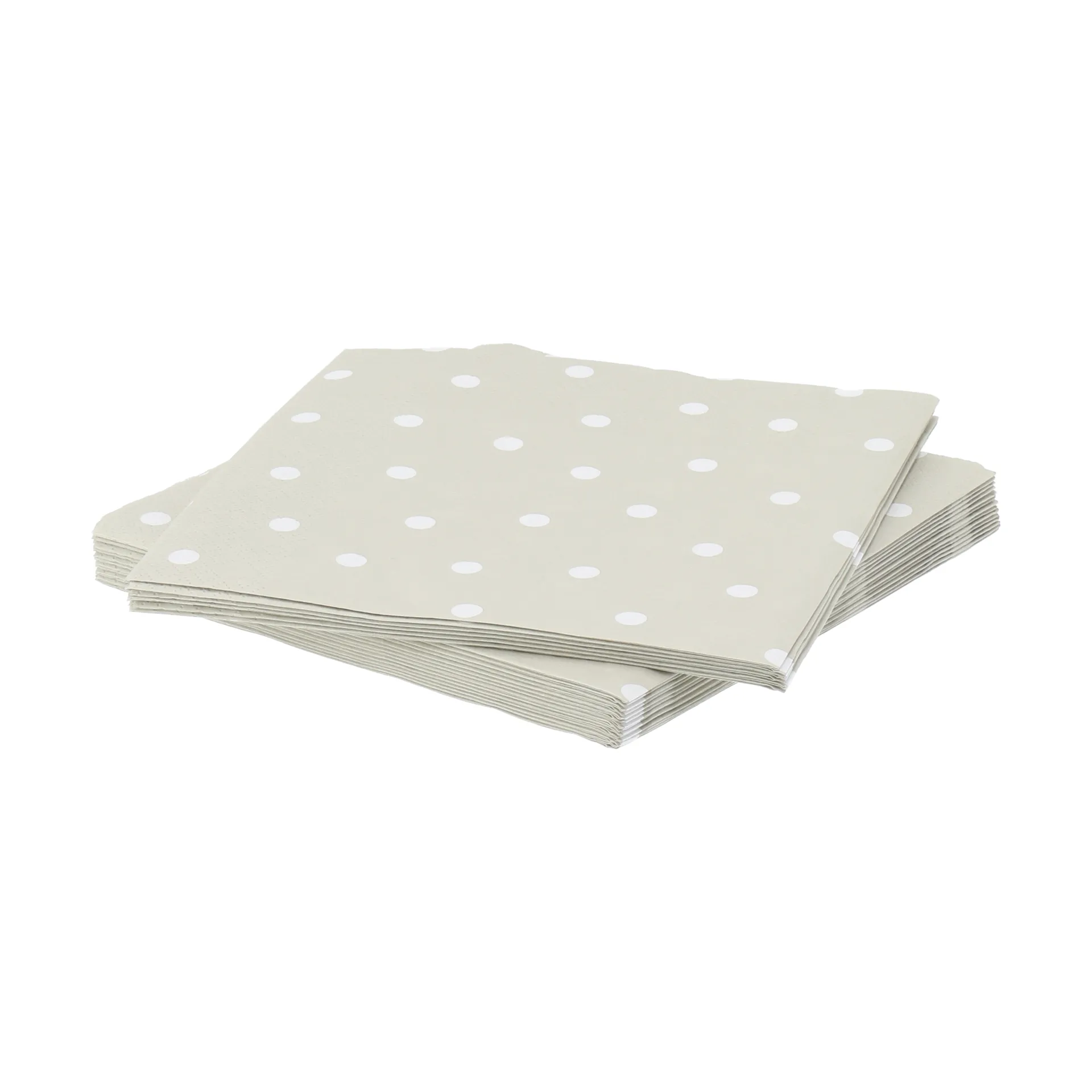 Fine dots pappersservett, Vit-beige, 20‑pack, 33×33 cm Scandi Essentials