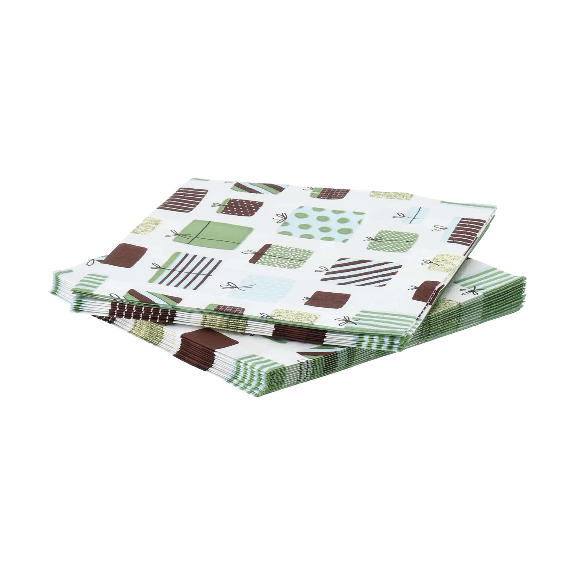 Gift pappersservett, Multi, 20‑pack, 33×33 cm Scandi Essentials