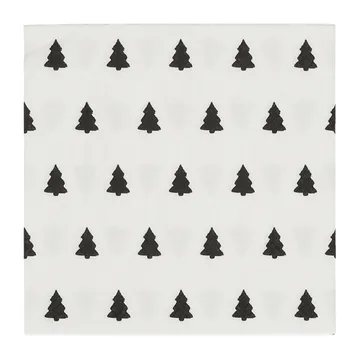 Linen trees servett 33x33 cm 20-pack - Black-white - Scandi Essentials