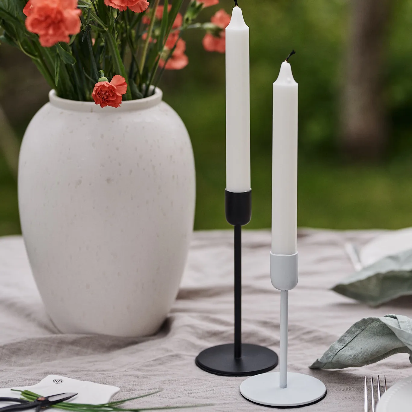 Arctic ljusstake 14 cm, Vit Scandi Living