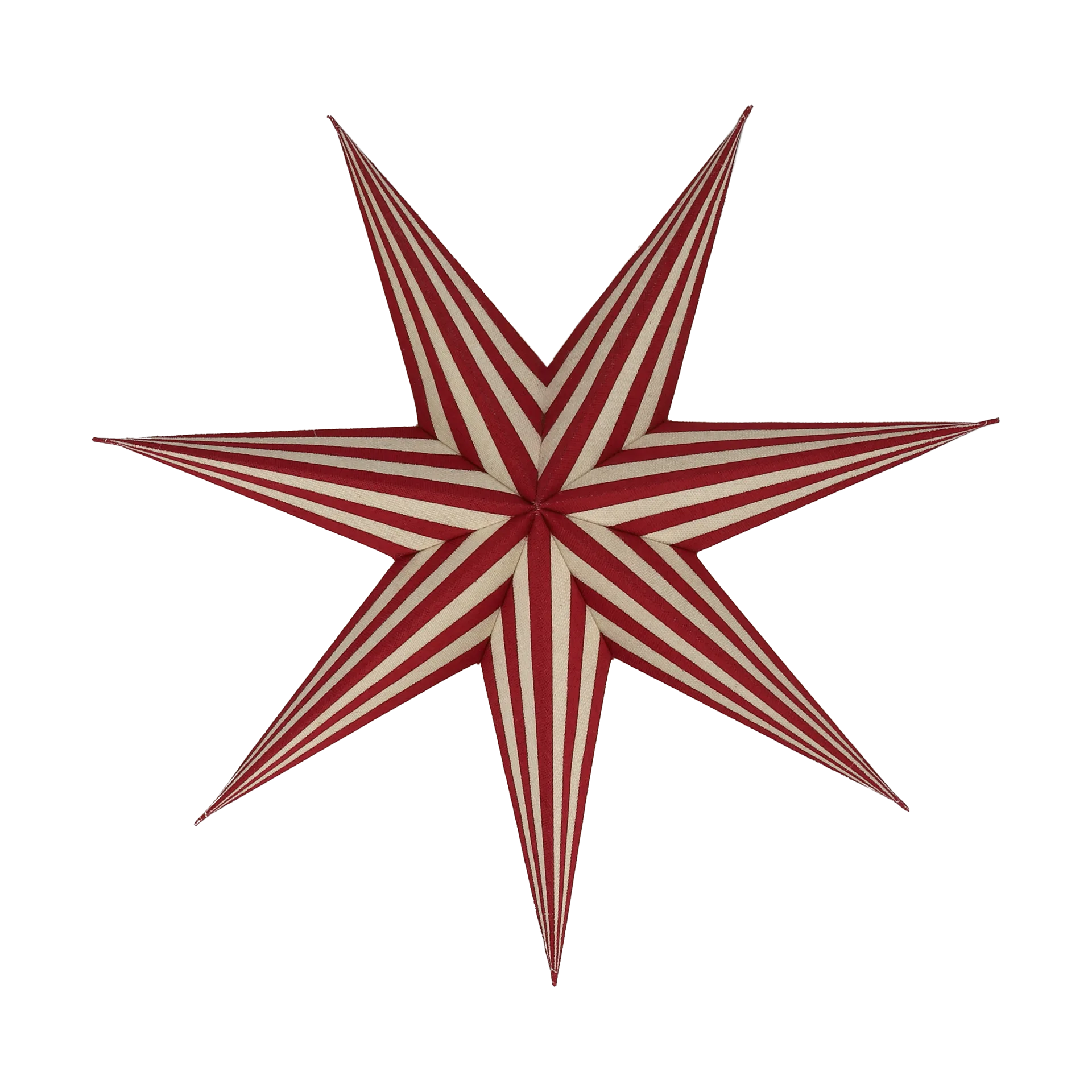 Bare adventsstjärna vit-rödrandig, 45 cm Scandi Living