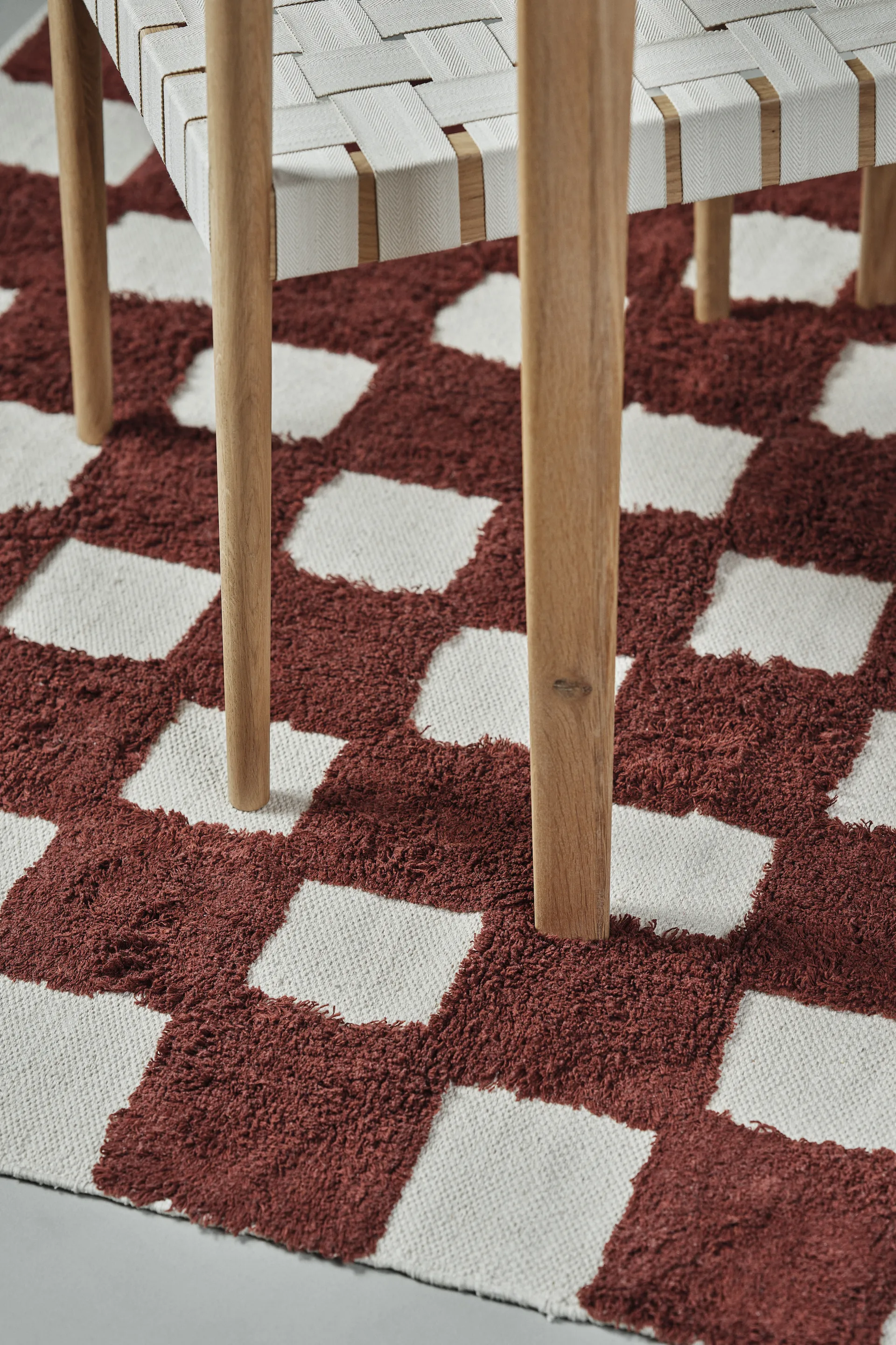 Checker Play matta 170x240 cm, Rust Scandi Living