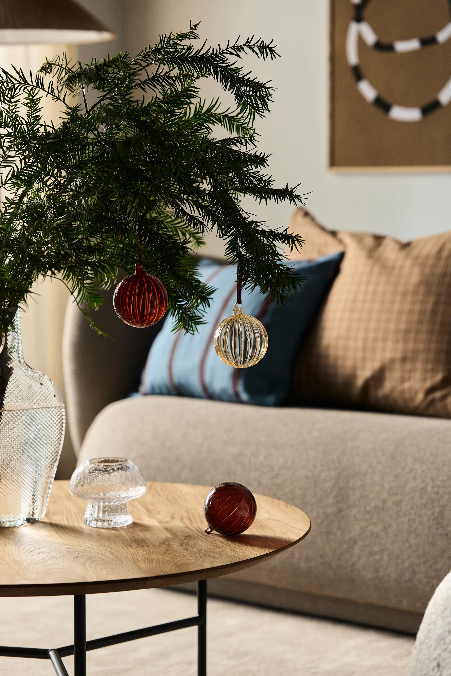 Clarity julkula Ø8 cm 6-pack, Röd Scandi Living