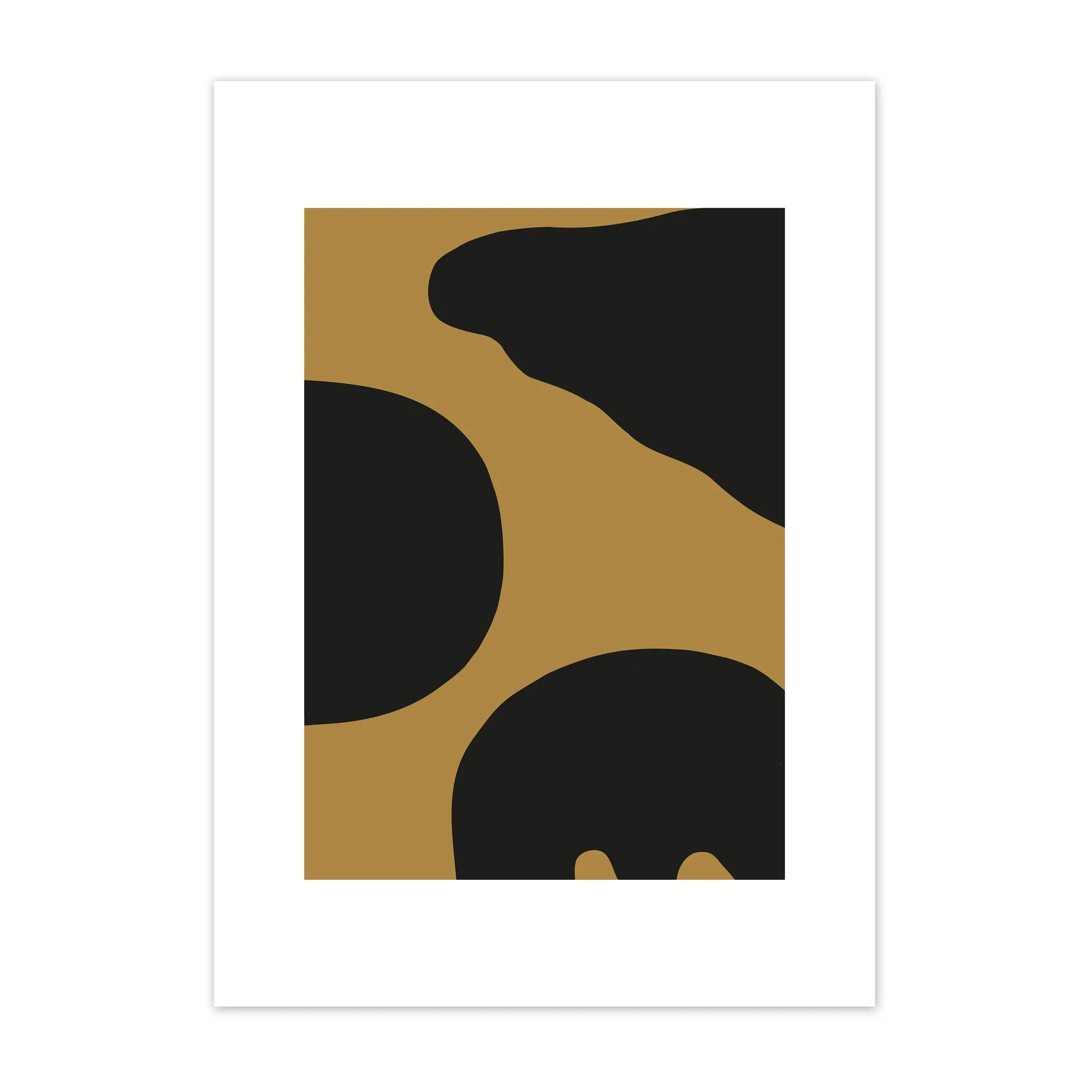 Contour poster brun, 50x70 cm Scandi Living
