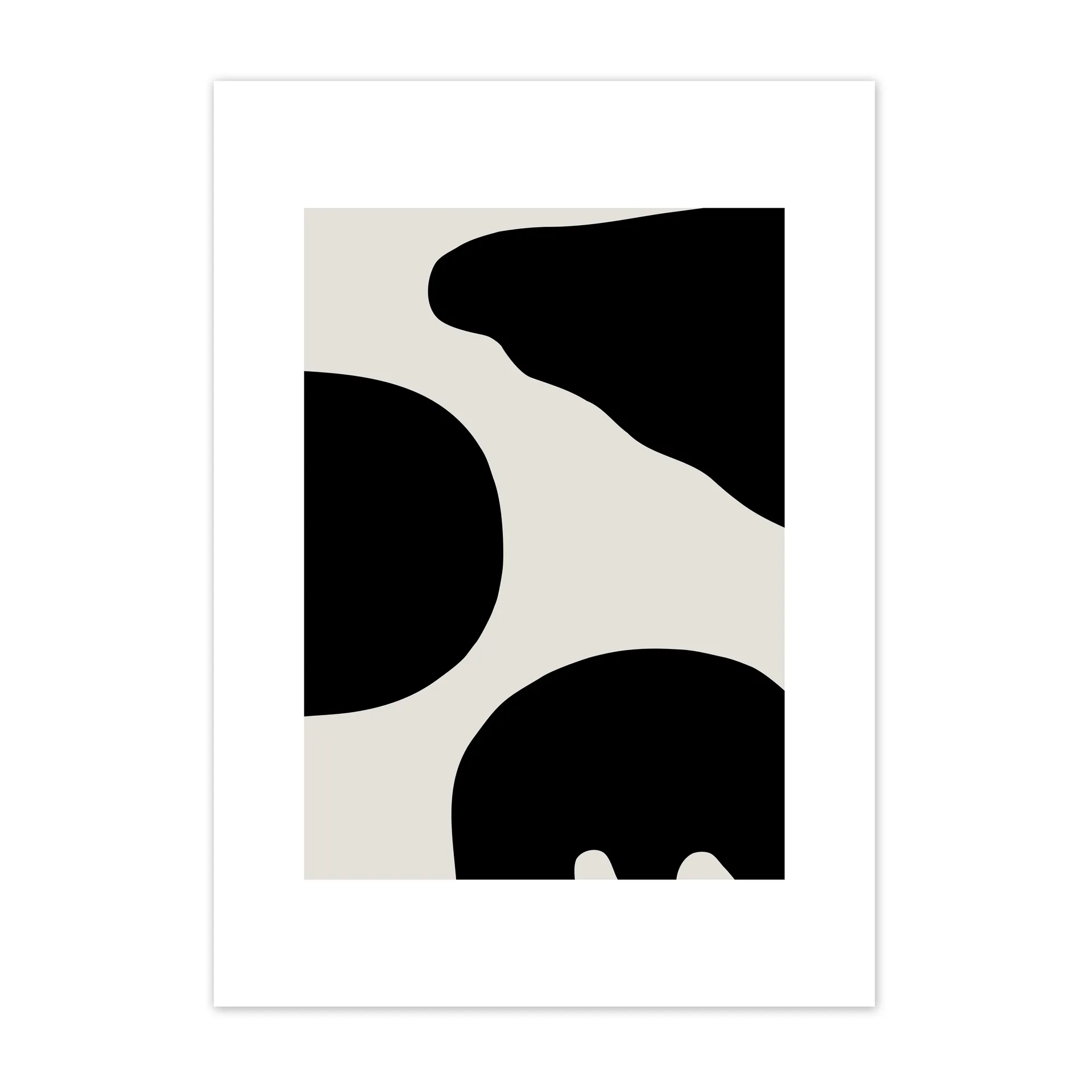 Contour poster grå, 50x70 cm Scandi Living