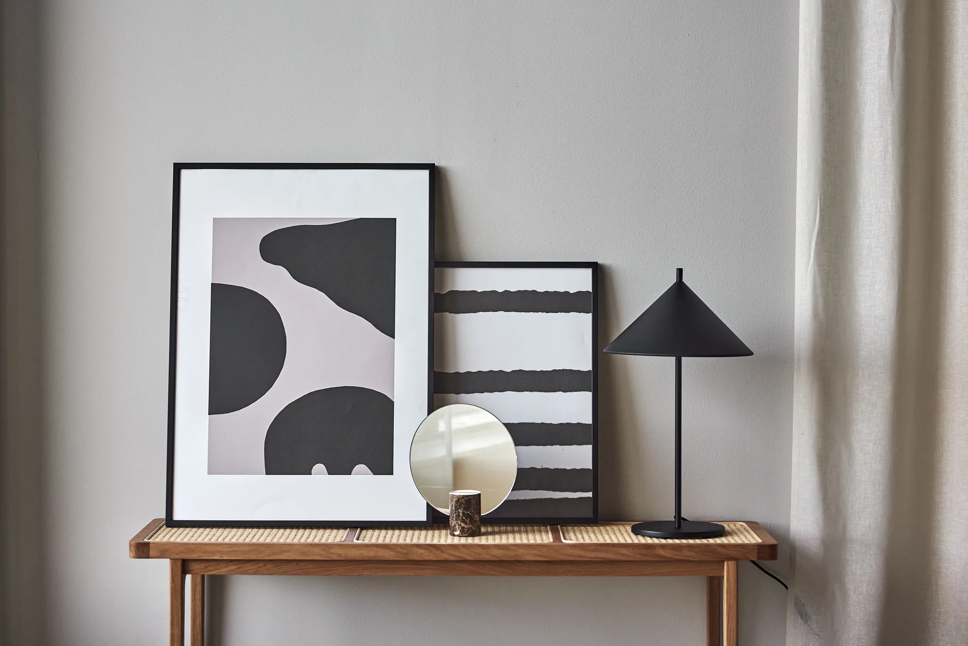 Contour poster grå, 50x70 cm Scandi Living