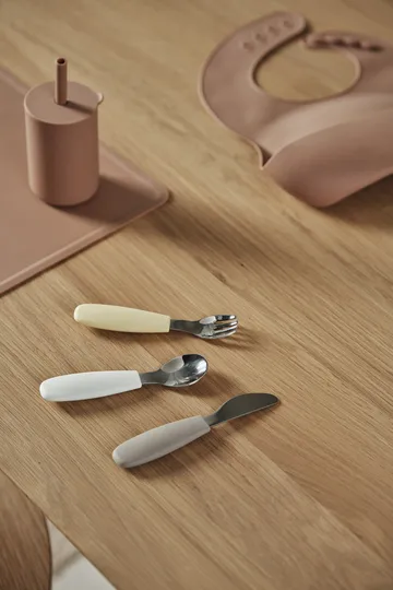 Dine bestickset silikon 3 delar - Taupe - Scandi Living