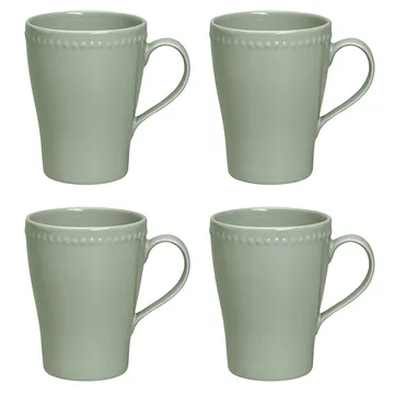 Dots mugg 35 cl 4-pack - Grön - Scandi Living