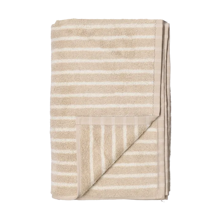 Drift badhandduk 70x140 cm - Beige-vit - Scandi Living