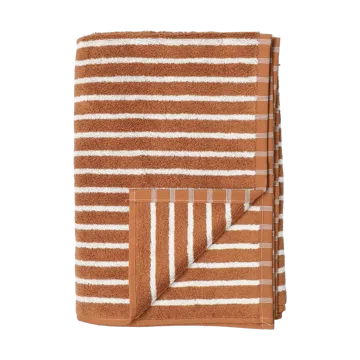 Drift handduk 50x70 cm - Brun-vit - Scandi Living