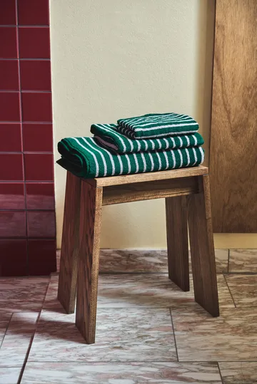 Drift handduk 50x70 cm - Grön-lila - Scandi Living