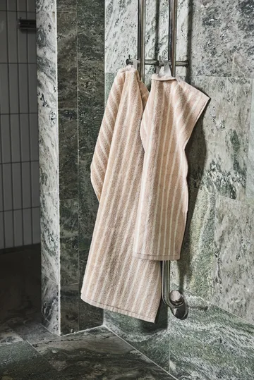 Drift handduksset 4 delar - Beige-vit - Scandi Living