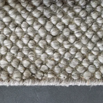Flock ullmatta naturgrå - 200x300 cm - Scandi Living