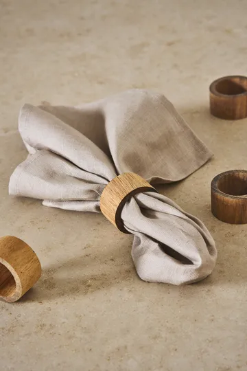 Hollow servettring Ø5 cm 4-pack - Akacia - Scandi Living