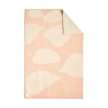 Leaf ullpläd 130x170 cm - Peach - Scandi Living