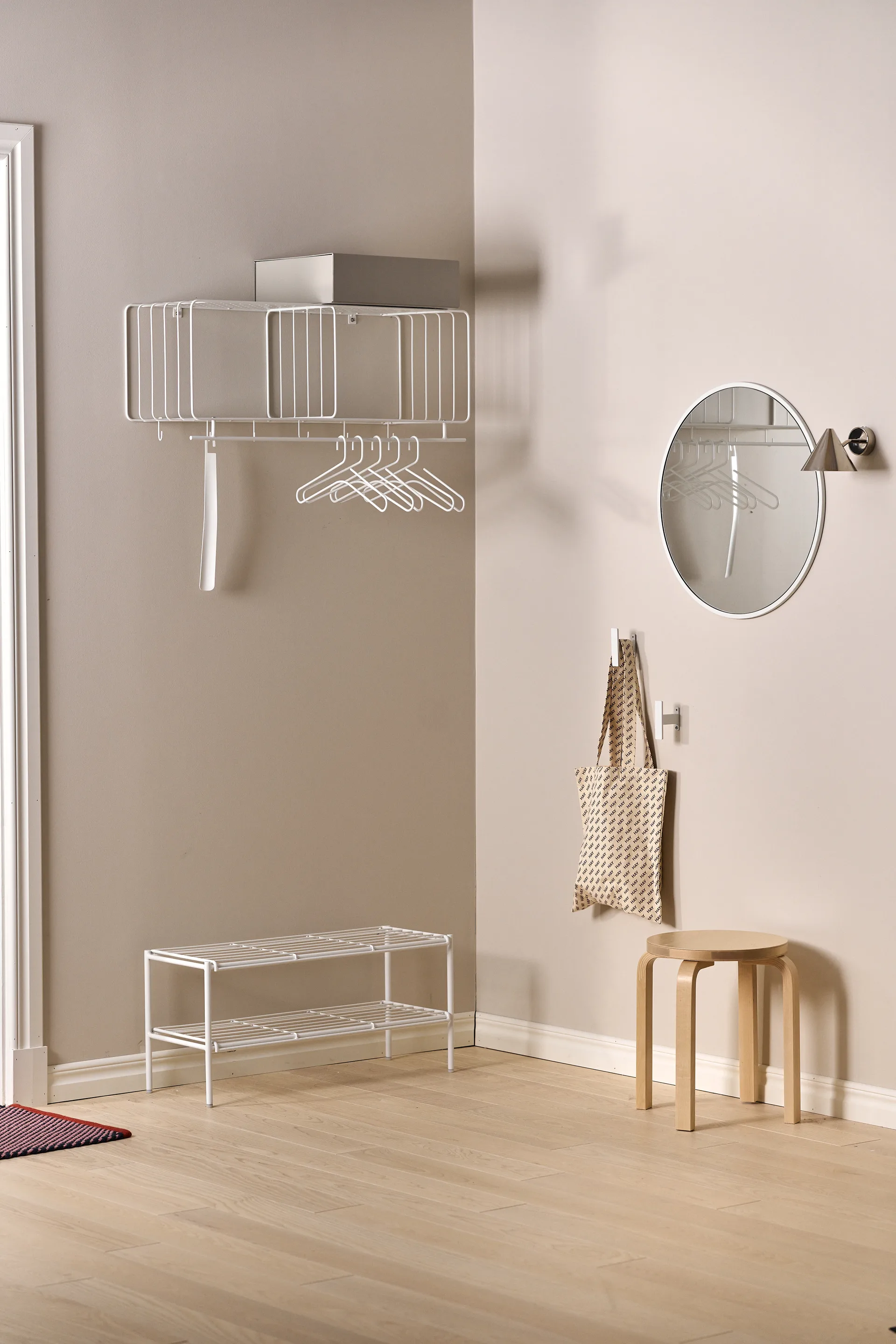 Nod skohylla 80x30x37 cm, White Scandi Living