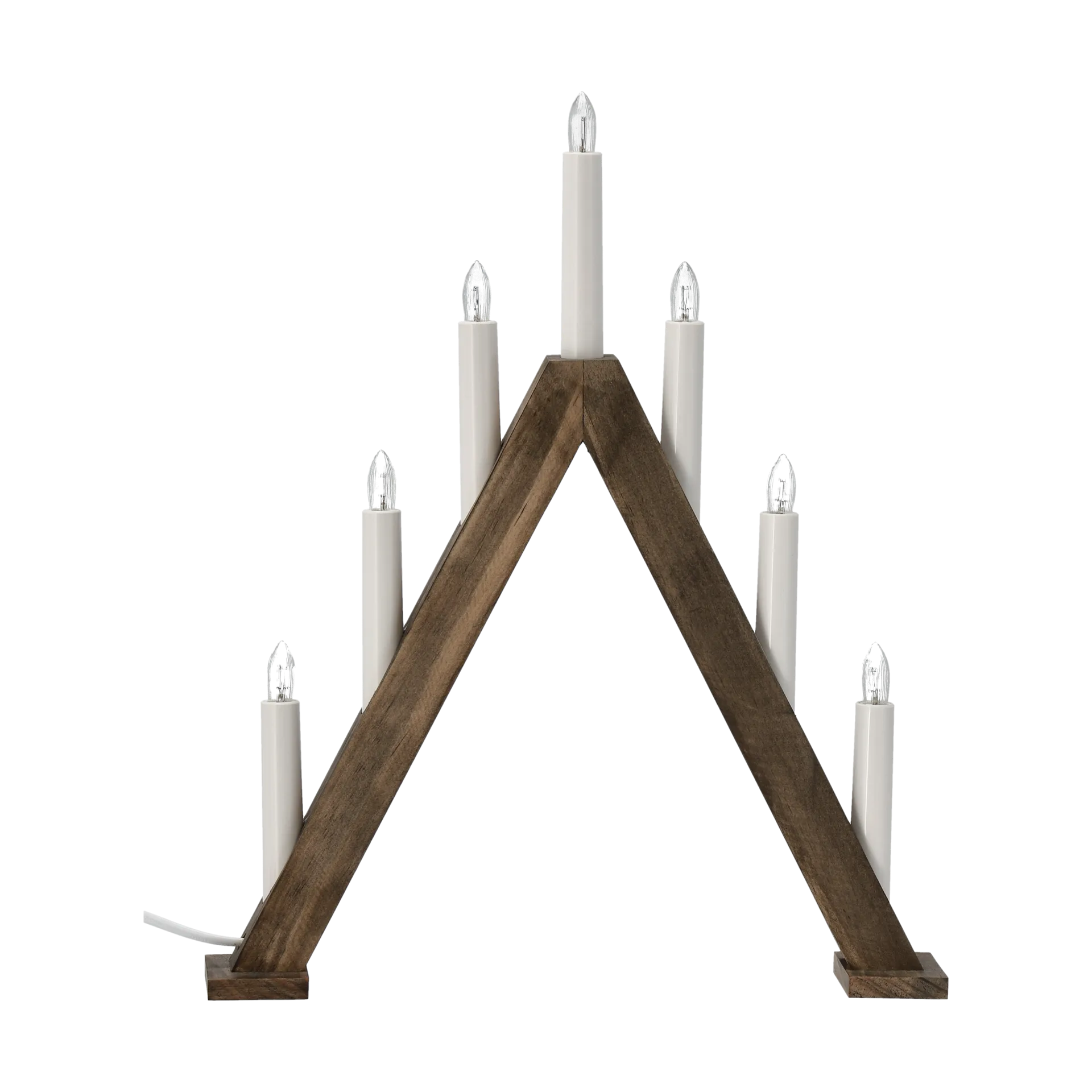Nord adventsljusstake 40 cm, Mörkbetsad Scandi Living