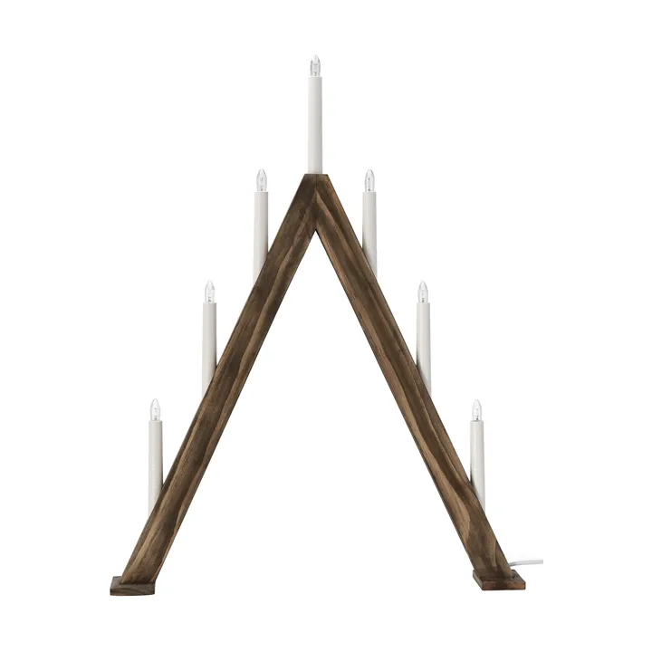 Nord adventsljusstake 60 cm - Mörkbetsad - Scandi Living
