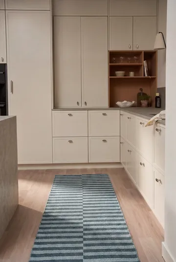 Path gångmatta - Ocean blue, 70x250 cm - Scandi Living