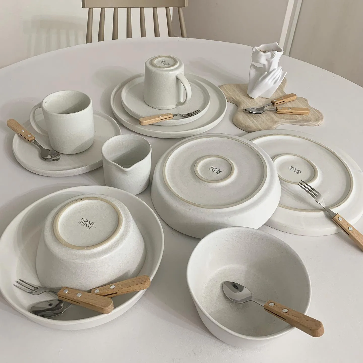 Sandsbro mattallrik offwhite, Ø26 cm, 4-pack Scandi Living