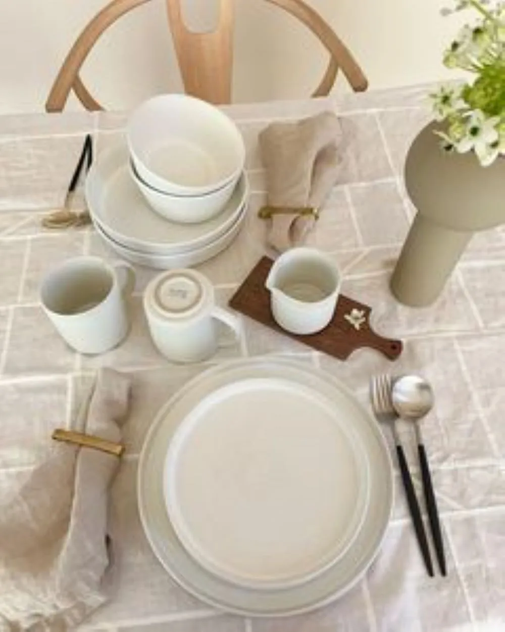 Sandsbro mattallrik offwhite, Ø26 cm, 8-pack Scandi Living