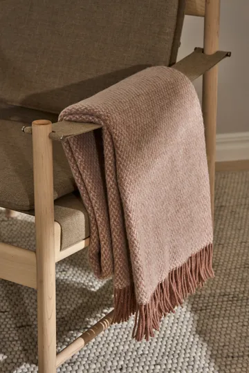 Sandstone ullpläd 130x180 cm - Mocha - Scandi Living