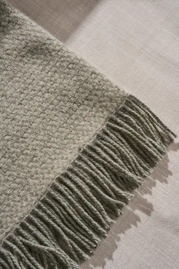 Sandstone ullpläd 130x180 cm - Sage Melange - Scandi Living