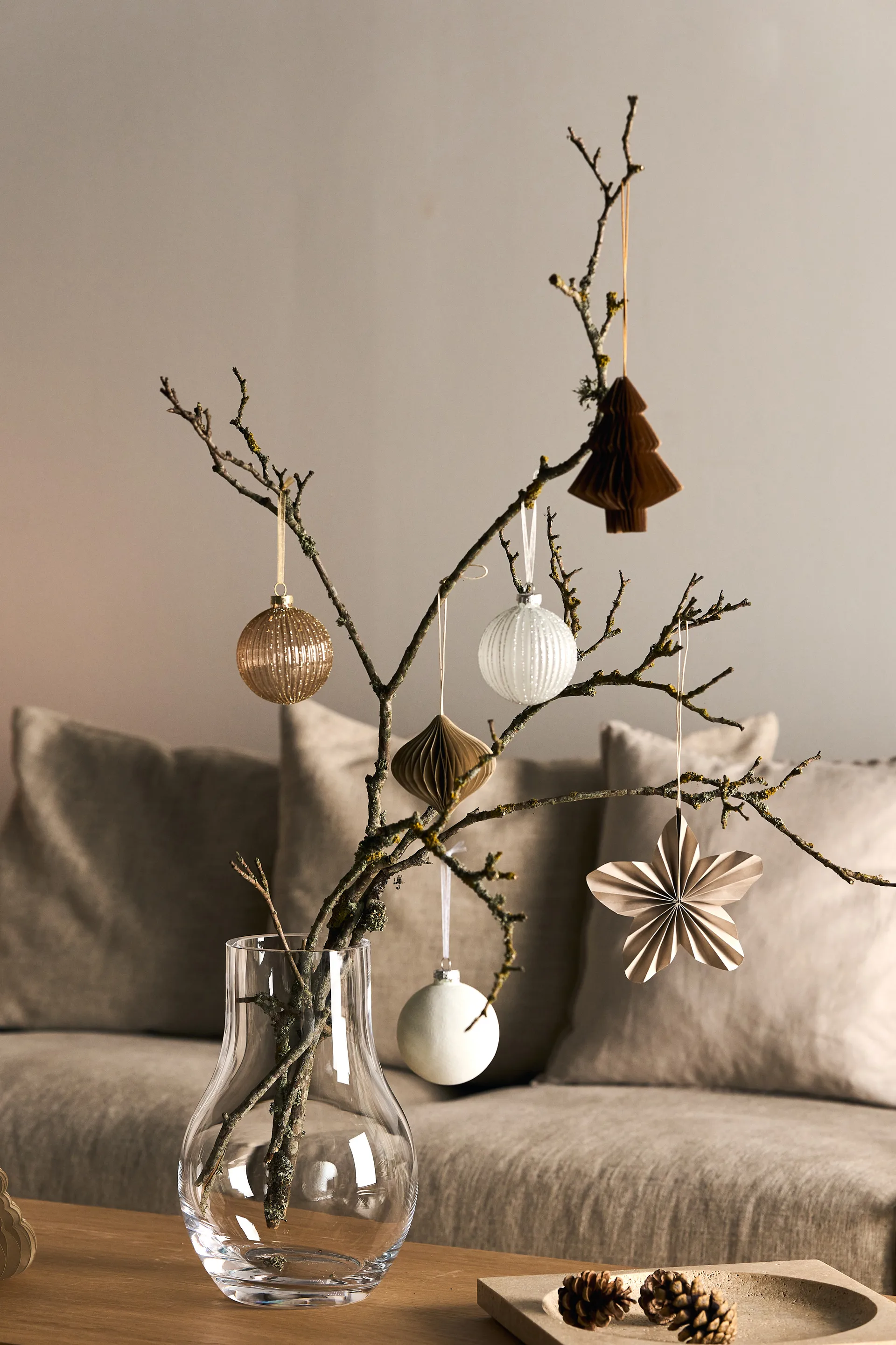 Snowing julgranskula 6-pack, White Scandi Living