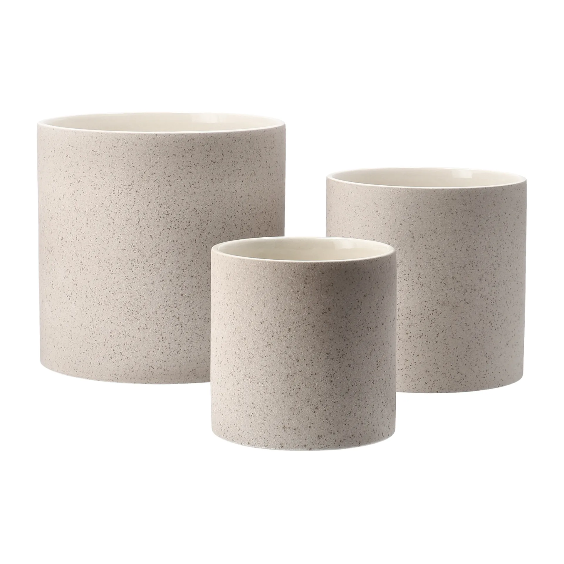 Speckled kruka Ø15 cm, Beige Scandi Living