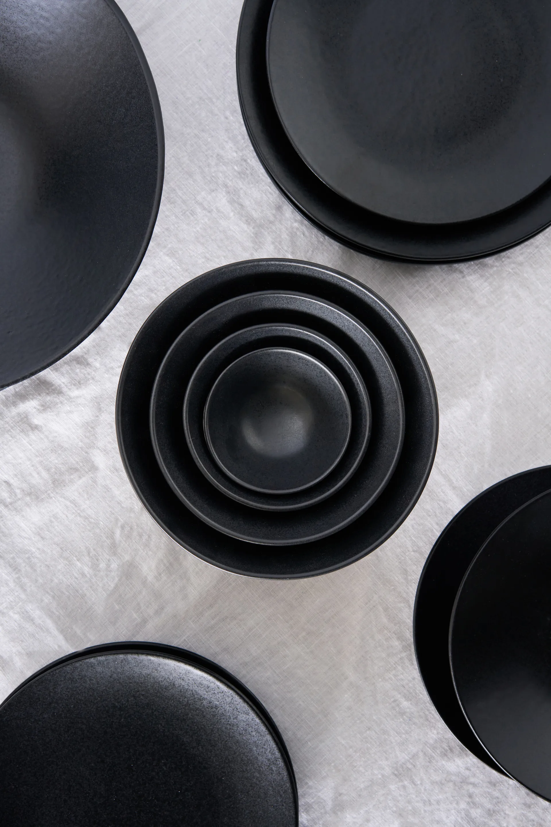 Terra pastatallrik, Svart stengods, Ø22,5 cm Scandi Living