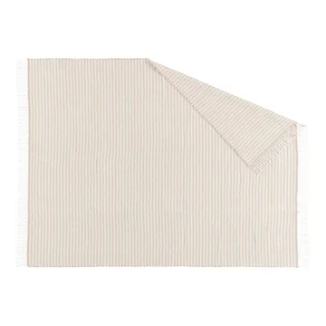 Tidal ullpläd 130x180 cm - Beige - Scandi Living