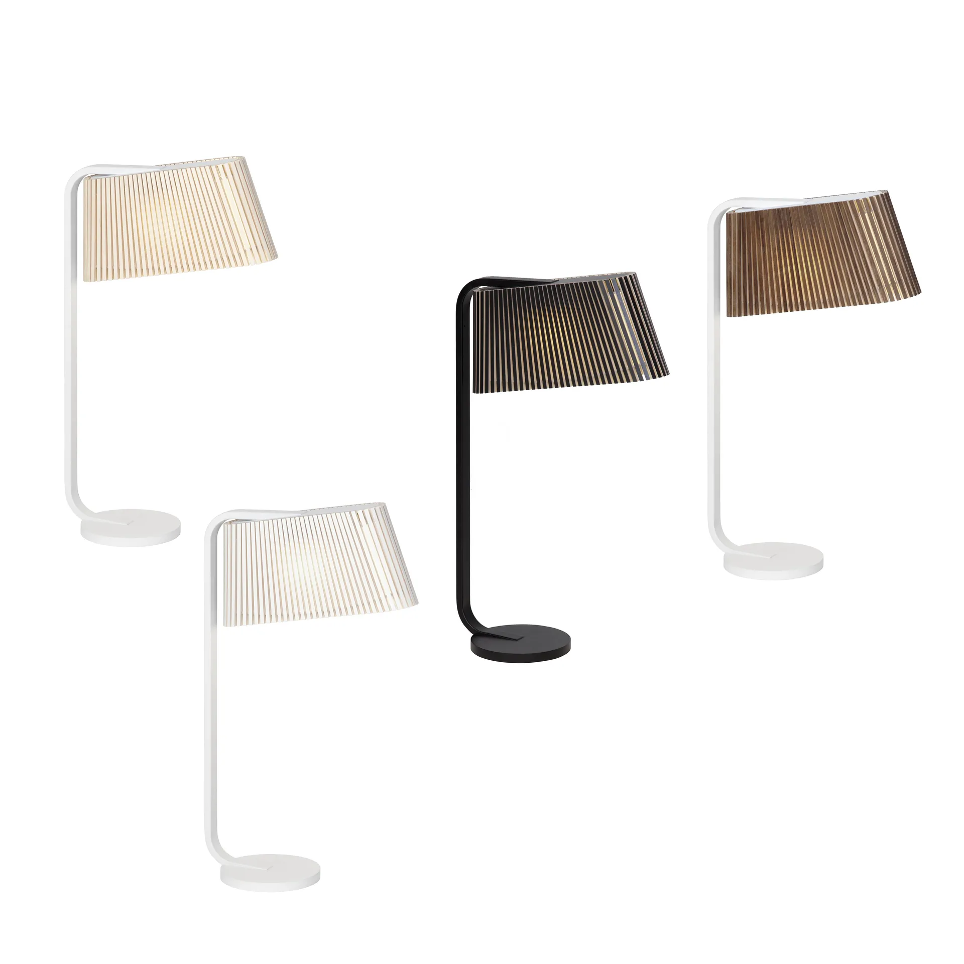 Owalo 7020, bordslampa, natural birch Secto Design
