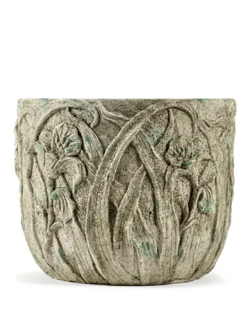 Rustic kruka blommönster M 25,5 cm - Grey - Serax