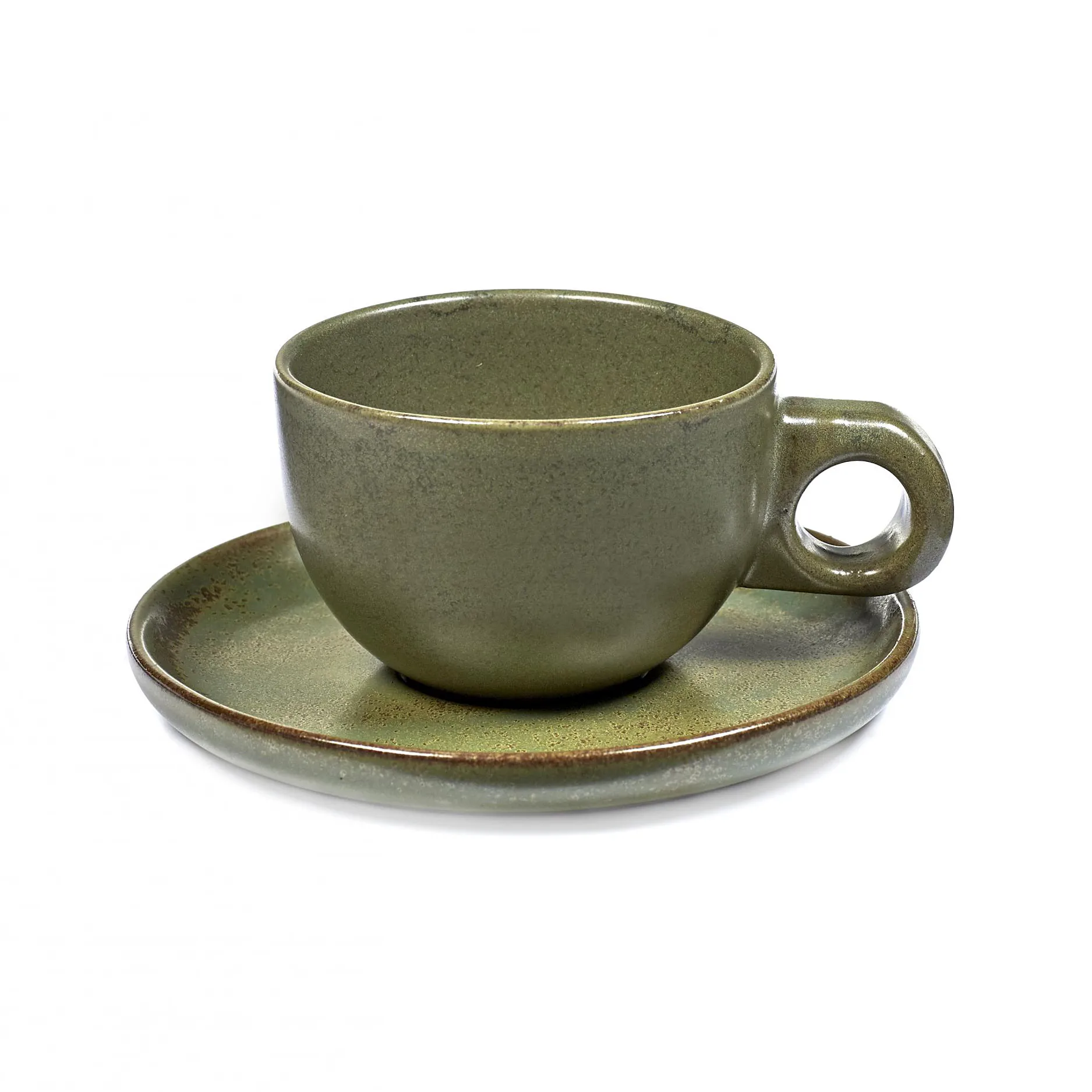 Surface kaffekopp med fat 13 cl, Camogreen Serax