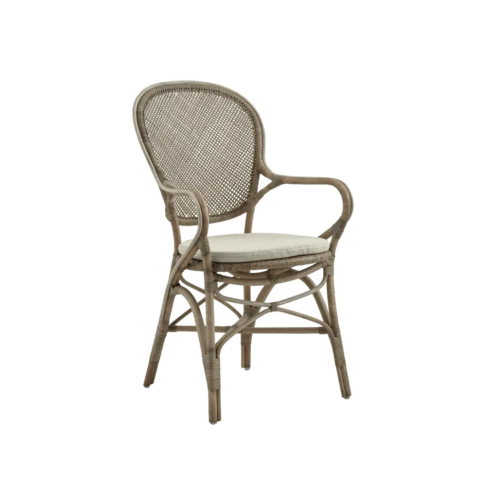 Rossini karmstol, taupe Sika Design