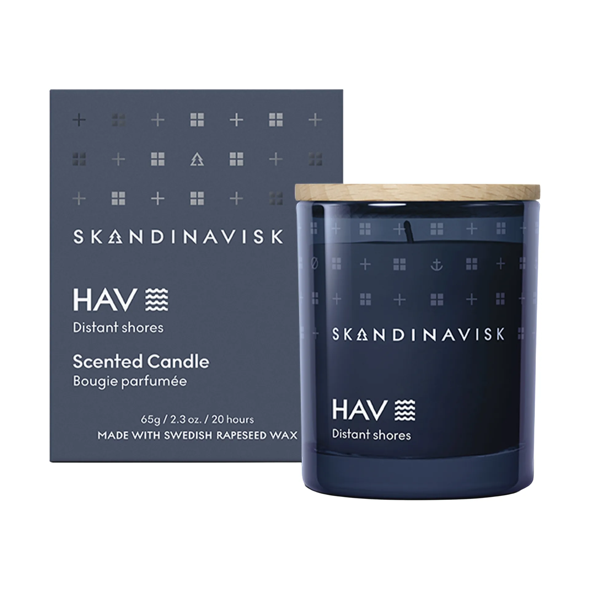 Hav doftljus med lock, 65 g Skandinavisk