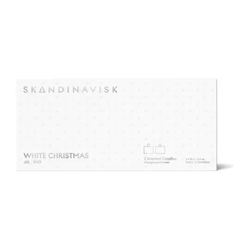 White Christmas Mini ljus gåvoset 2 delar - 2x90g - Skandinavisk