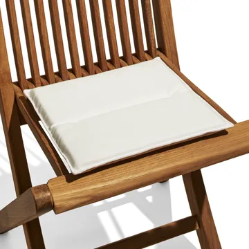 Viken stolsdyna - Sunbrella Natté White - Skargaarden