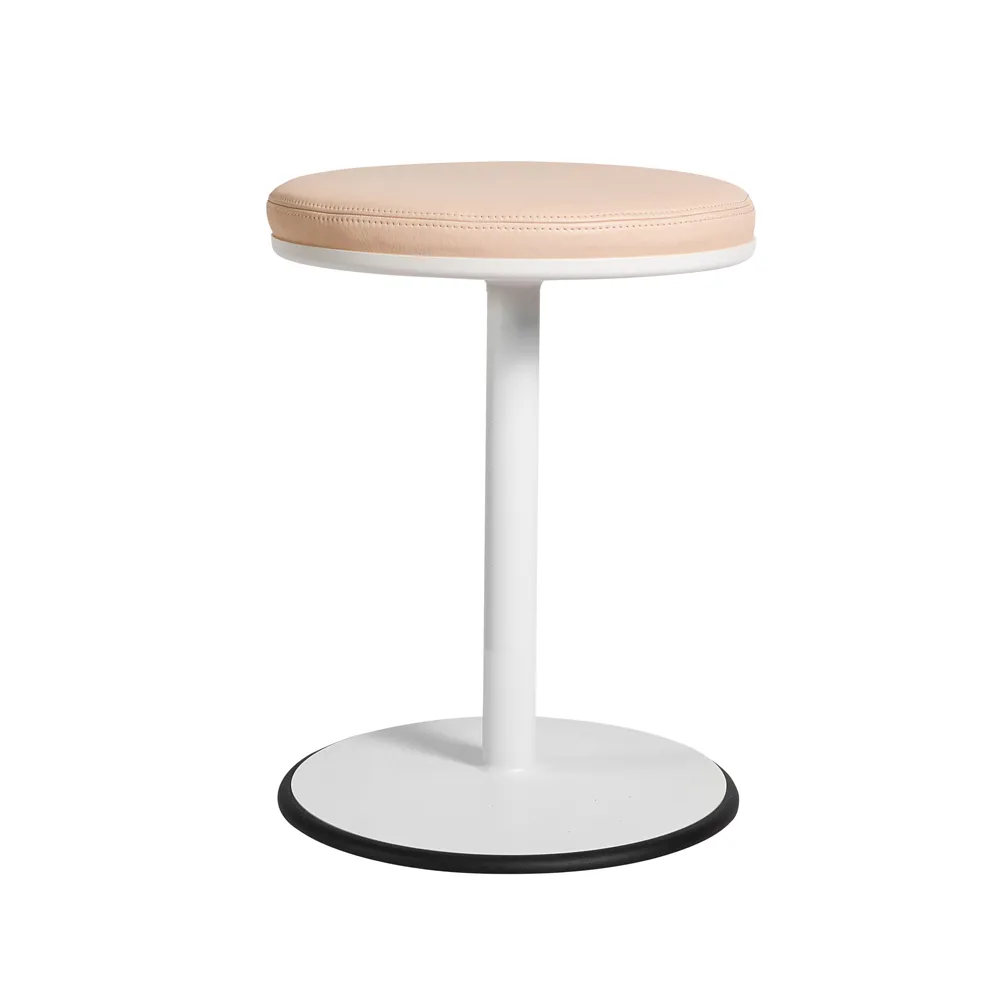 Orbit pall, Vit, ljusbrunt läder SMD Design