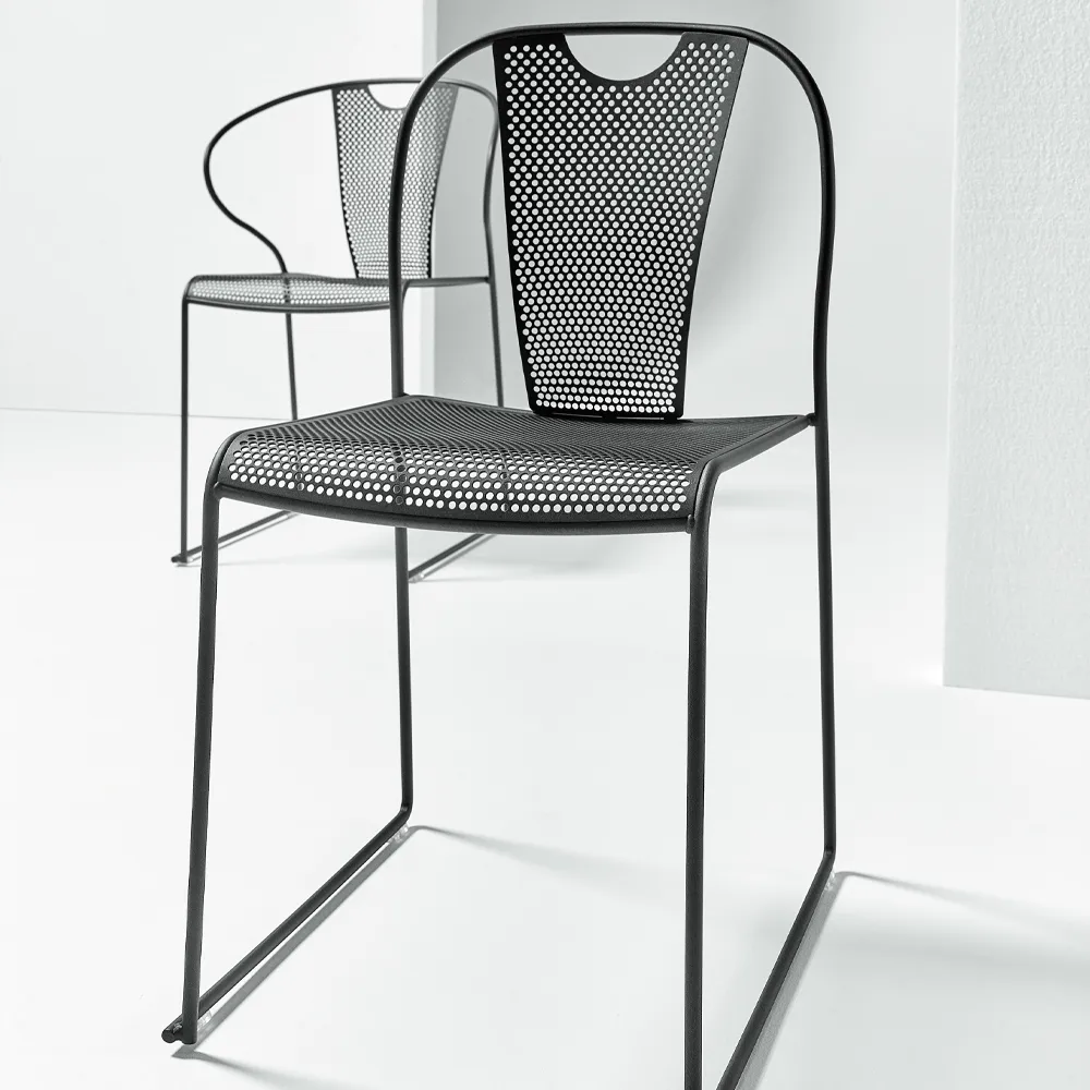 Piazza stol, Ljusgrå SMD Design