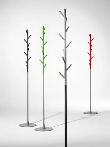 Sticks klädhängare - golv - vit-silver - SMD Design