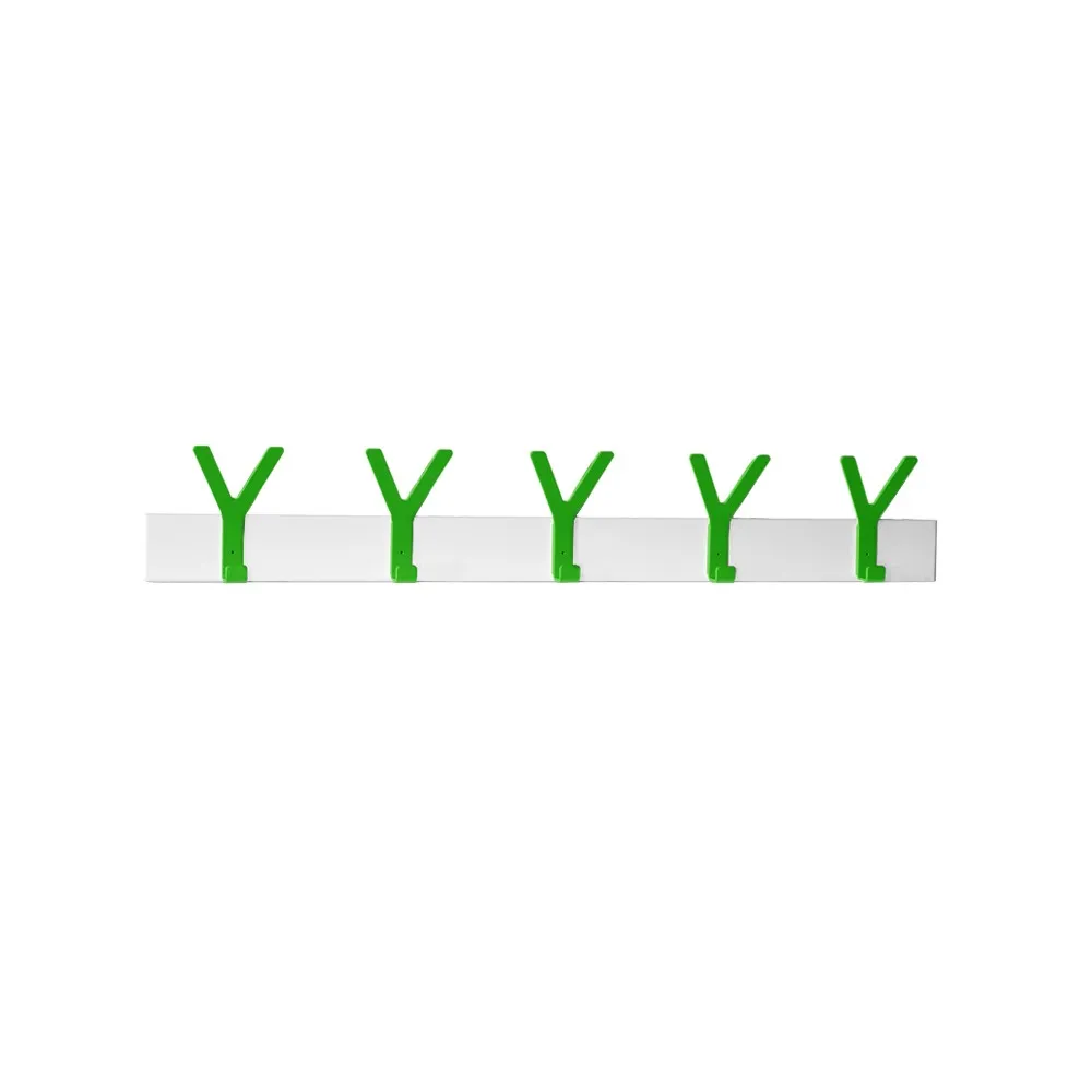 Y kroklist, vit, 5 gröna krokar SMD Design